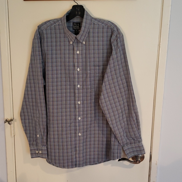 JOSEPH A BANK LONG SLEEVES BUTTON DOWN MEN’S SHIRT 100% COTTON - Picture 1 of 6